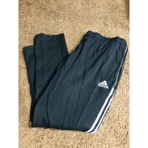 Adidas Mens Size 3XL Black‎ White 3-Stripe Track Pants Athletic Training Joggers